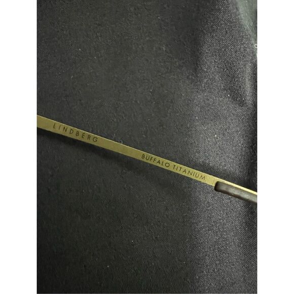 LINDBERG buffalo horn trae titanium cat eye style eyeglasses - Picture 8 of 16